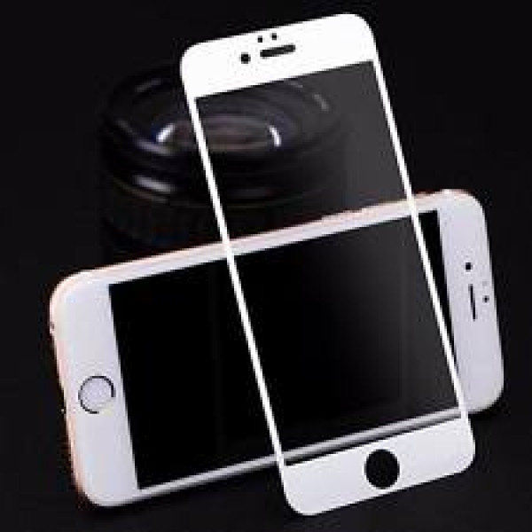 Screen Protector Glass 9H Full Cover 4D For iphone 7/8 Plus White