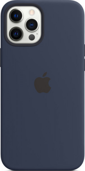 Siliconenhoesje met MagSafe voor iPhone 12 Pro Max - Donkermarineblauw