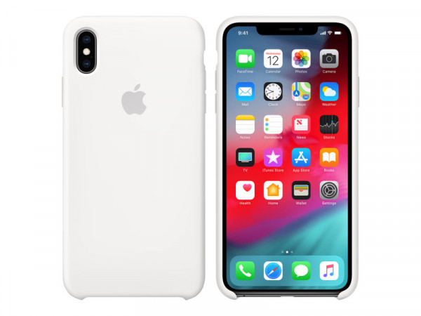 SILICONENHOESJE VOOR IPHONE XS MAX - WIT