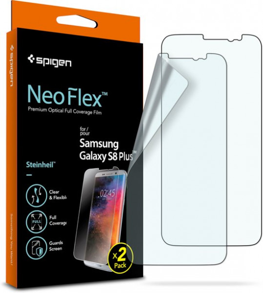 Spigen Galaxy S8 Plus Screen Protector Neo Flex HD Front & Back