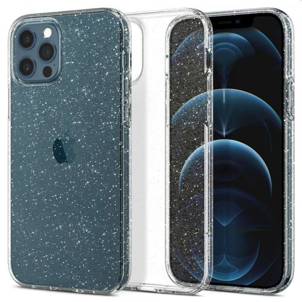 Spigen Liquid Crystal Glitter Case Apple iPhone 12/12 Pro (Clear) ACS01698