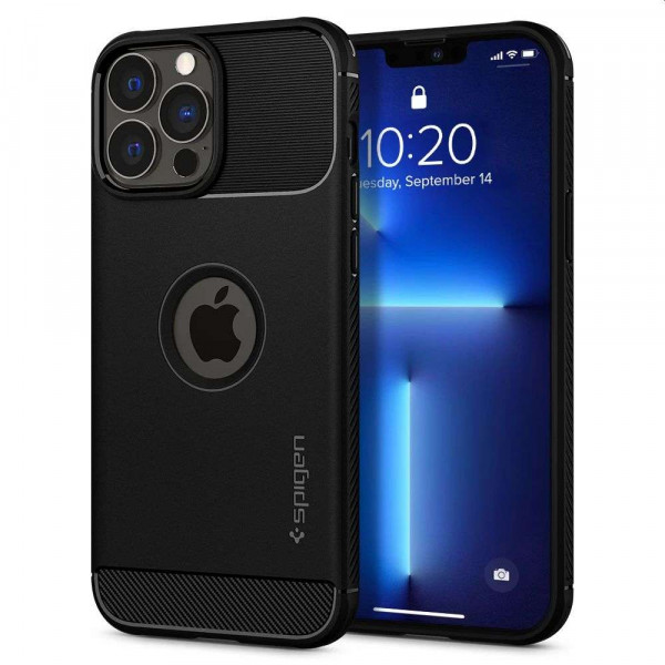 Spigen Rugged Armor Case Apple iPhone 13 Pro (Black) ACS03257