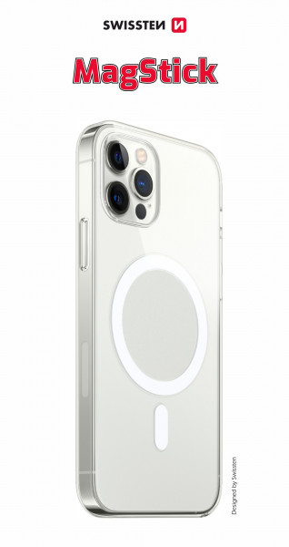 Swissten iPhone 15 Pro Magstick Case - 33001720 - For Magsafe Charging - Transparant