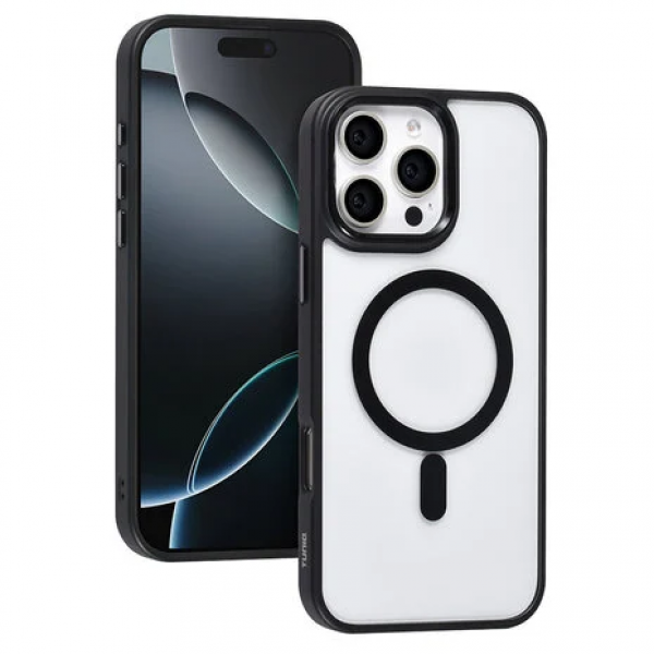 TUNIQ iPhone 16 Pro Max Backcover hoesje - Magsafe - Silicone - Zwart