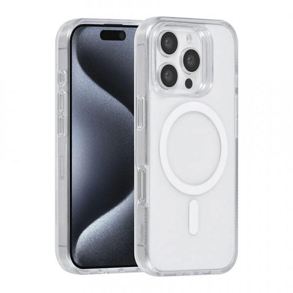 TUNIQ iPhone 16 Pro Back cover case - Magsafe silicone - White