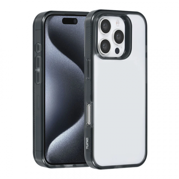 TUNIQ iPhone 16 Pro Back cover case - Silicone - Black