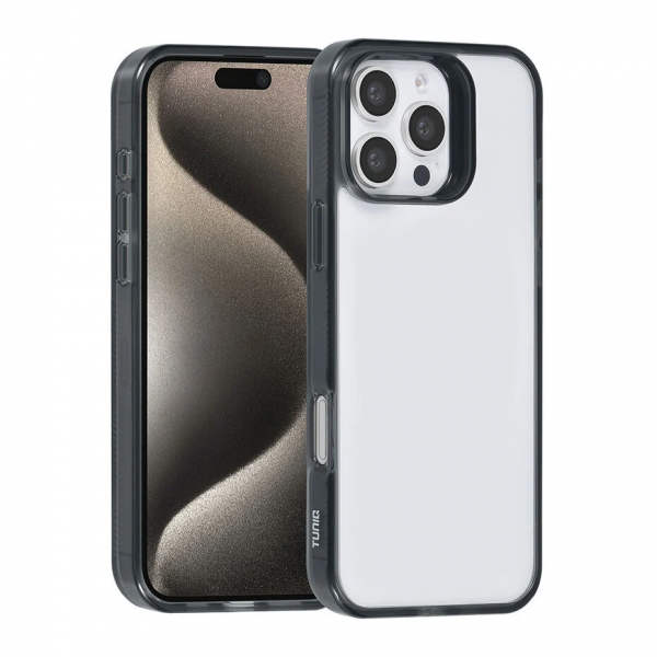TUNIQ iPhone 16 Pro Max Back cover case - Silicone - Black