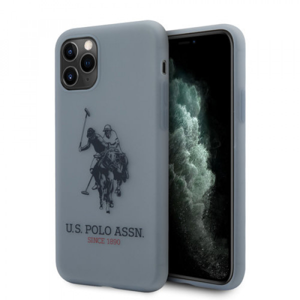 US Polo Apple iPhone 11 Pro Blauw Backcover hoesje - Groot paard