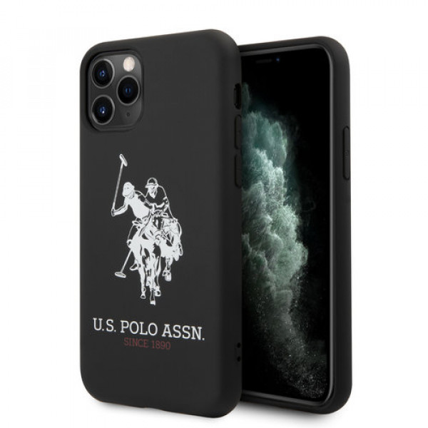 US Polo Apple iPhone 11 Pro Max zwart Backcover hoesje - Groot paard