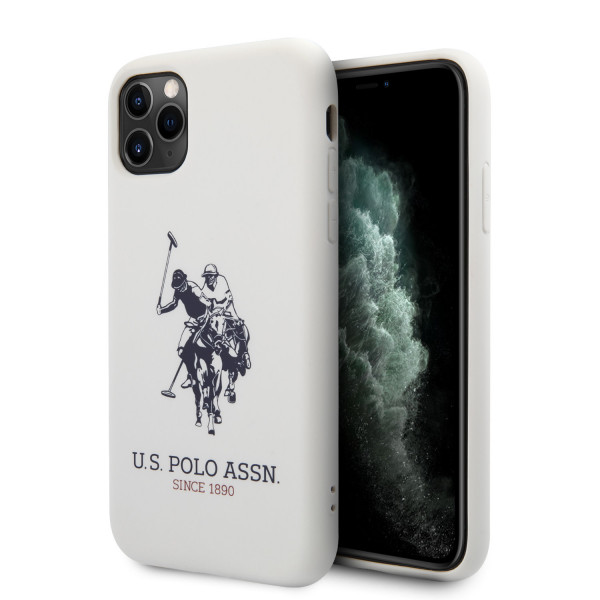 US Polo Apple iPhone 11 Pro Wit Backcover hoesje - Groot paard