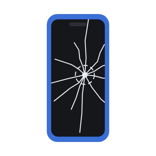 Scherm reparatie (Blauw)