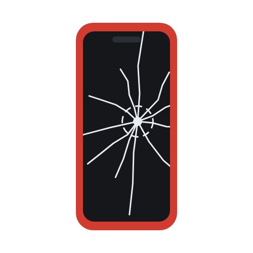 Scherm reparatie (Rood)